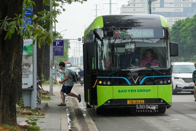 Mở mới tuyến buýt điện Hà Nội - Hưng Yên